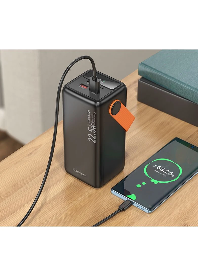 Зовнішній акумулятор 22.5W+PD20W fully compatible power bank (50000mAh) Black (6941991115158) Borofone BJ66A Magnifico (382609684)