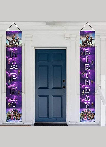 Банери для дитячого Дня народження за мотивами гри Бастіон (Bastion), вертикальні, 180 см No Brand (300657543)