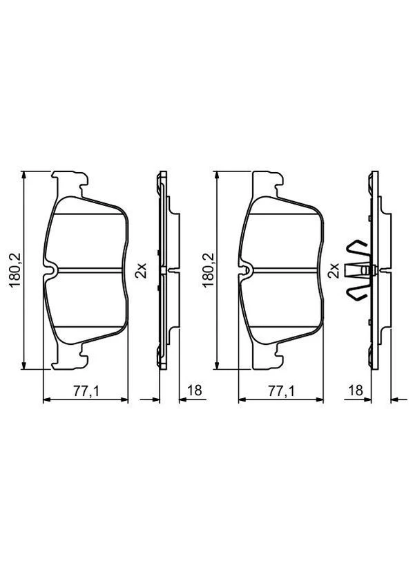 Тормозные колодки дисковые Bosch (390276723)