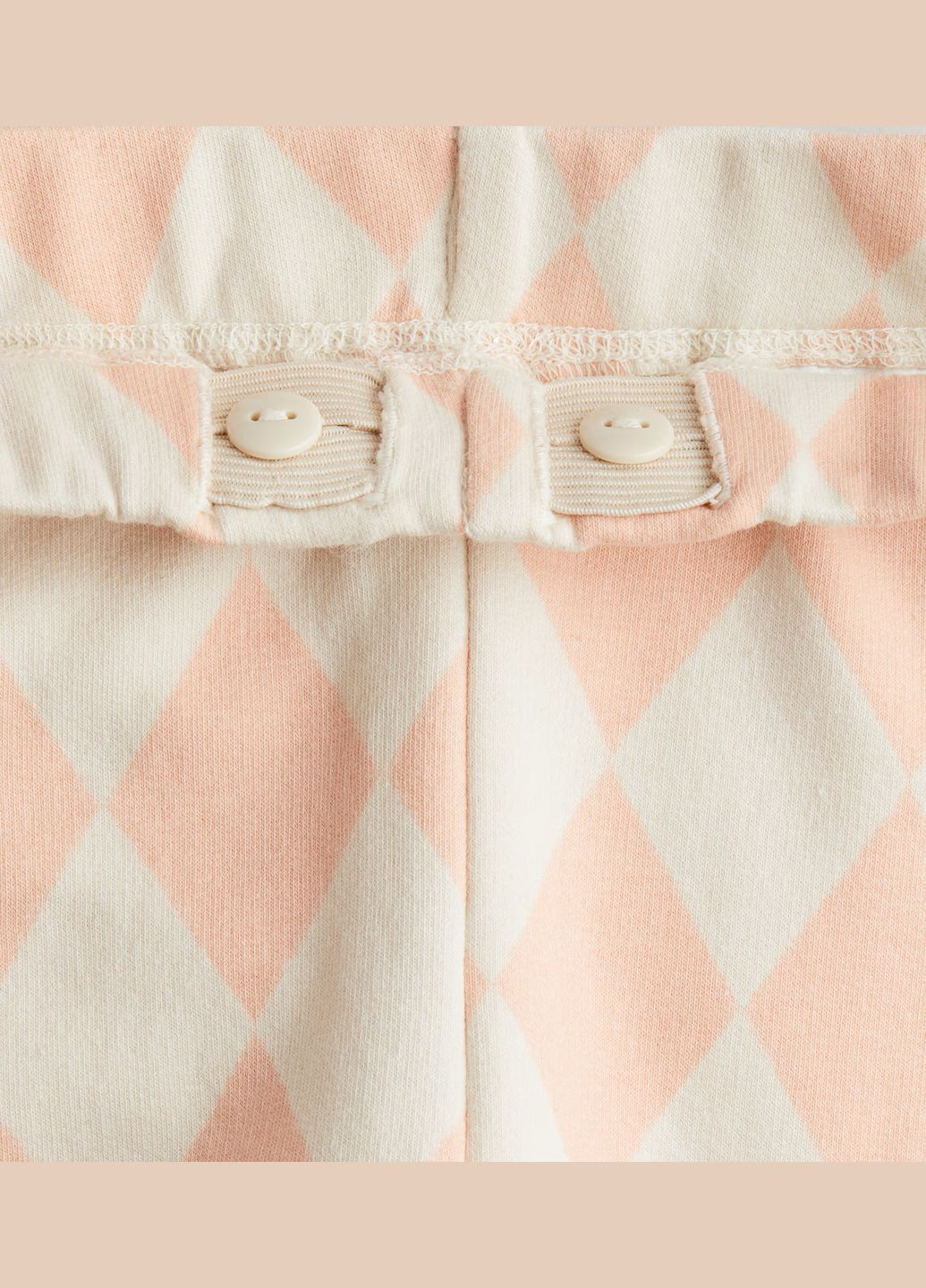 Персиковые демисезонные утепленные леггинсы для девочки . H&M