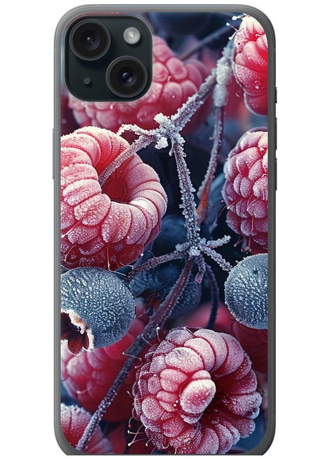 Силиконовый чехол 'Морозные ягоды' для Endorphone apple iphone 15 plus (285119618)