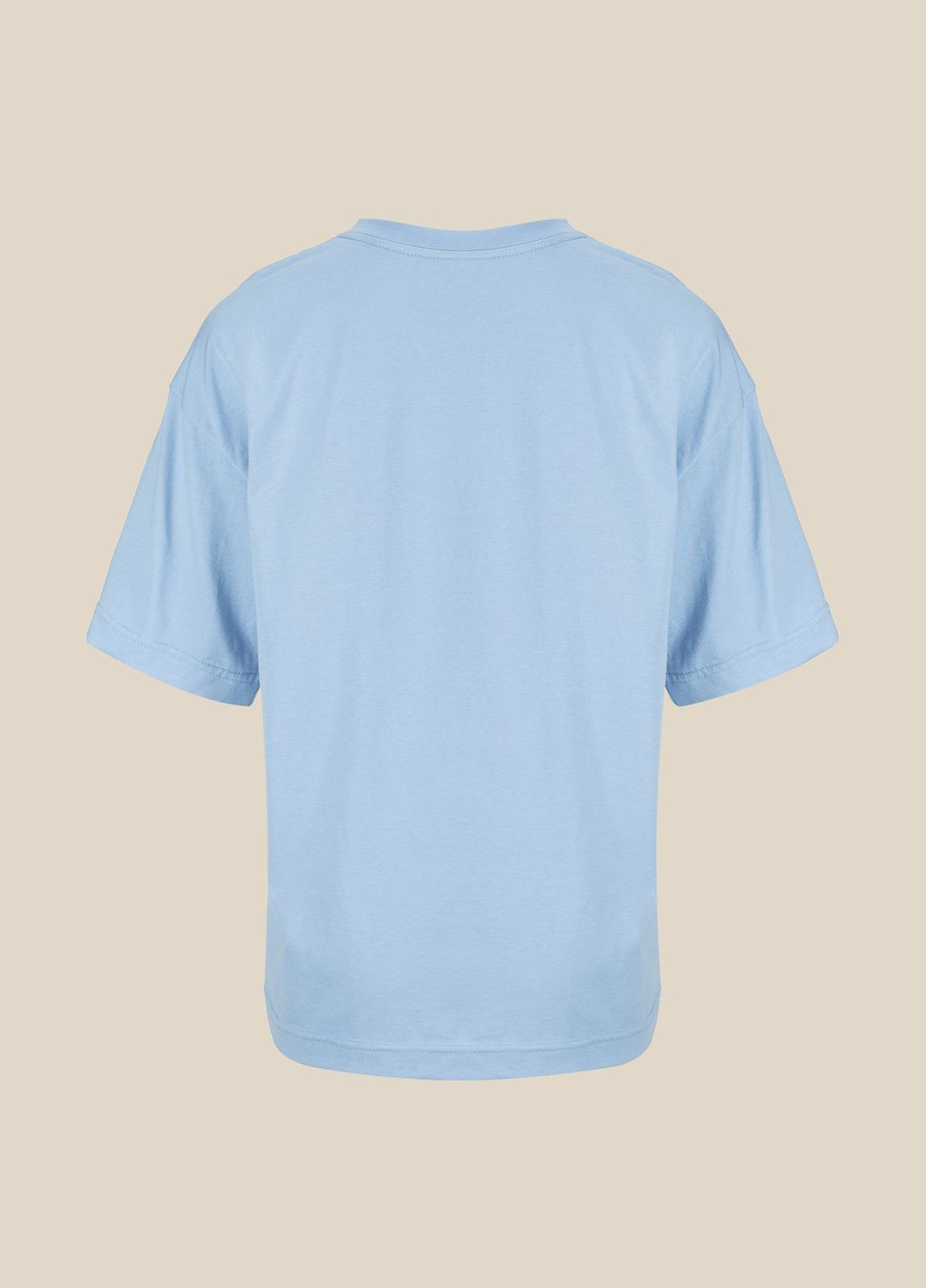 Голубая летняя футболка LAWA
