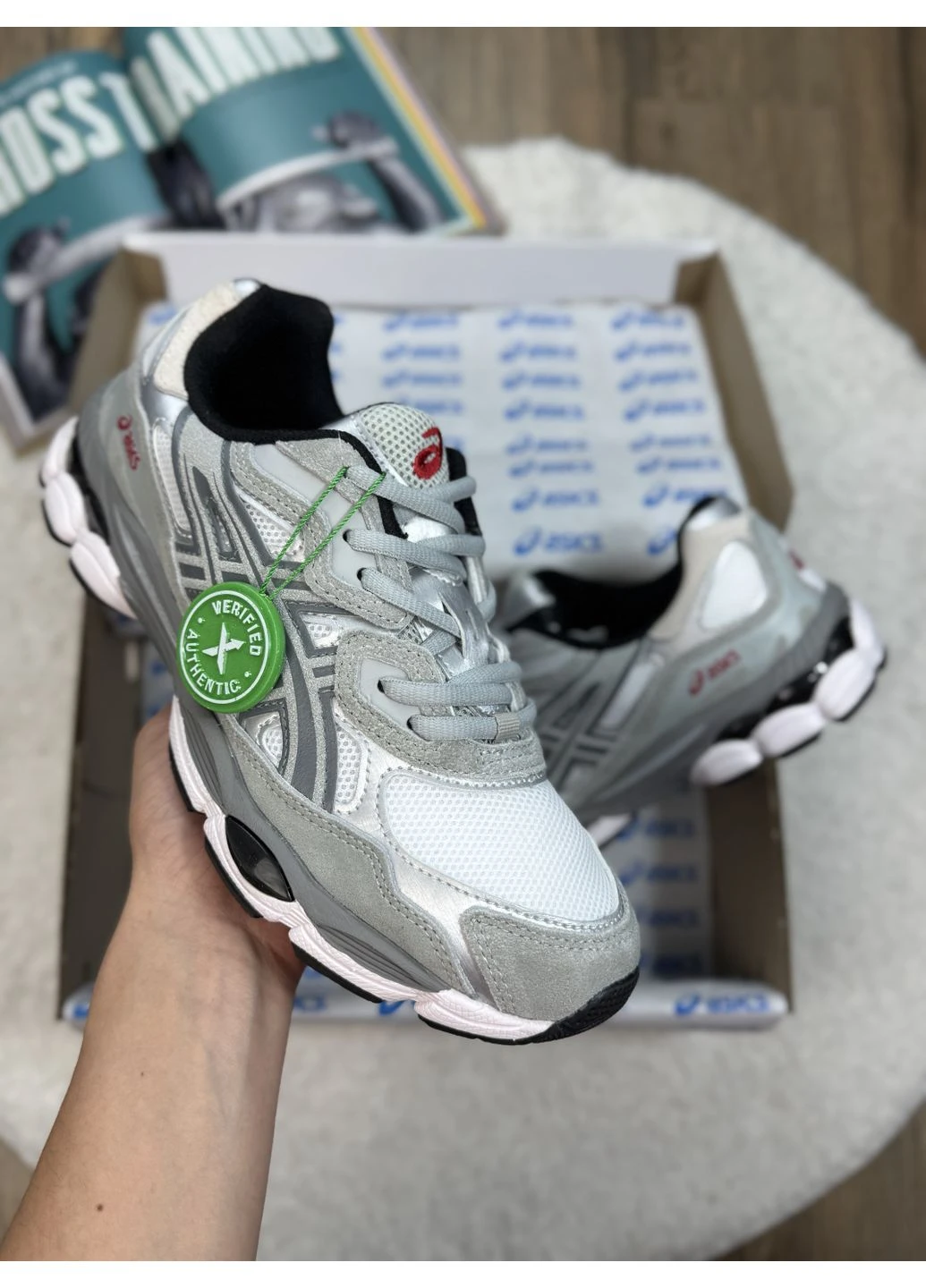 Белые демисезонные кроссовки мужские asics gel nyc white steel grey асикс гель нюк белые No Brand