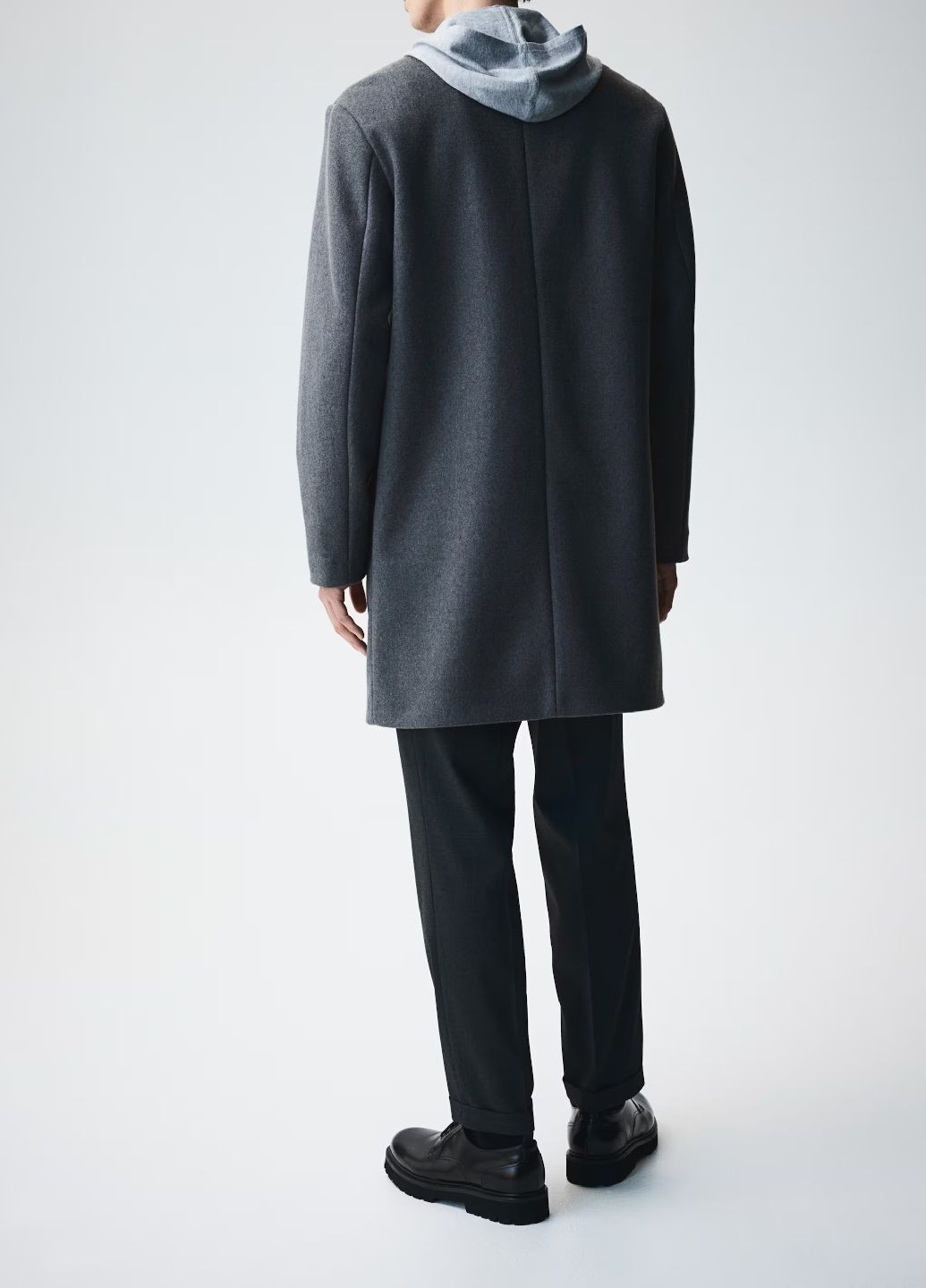 Темно-серое демисезонное Пальто H&M