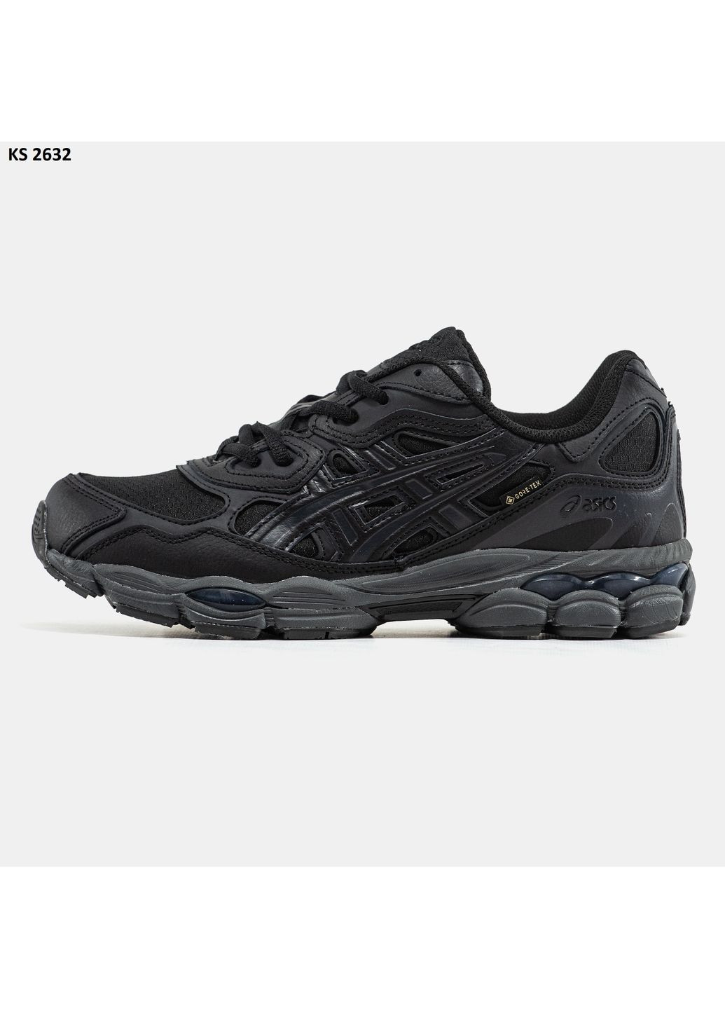 КРОССОВКИ ЖЕНСКИЕ ASICS GEL-NYC GORE-TEX BLACK АСИКС ГЕЛЬ НЮК No Brand чёрные демисезоны (367175994)