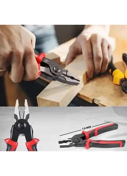 Многофункциональный набор быстросменных инструментов 5 в 1 (плоскогубцы, зачистка изоляции, обжимные щипцы) No Brand (366238843)