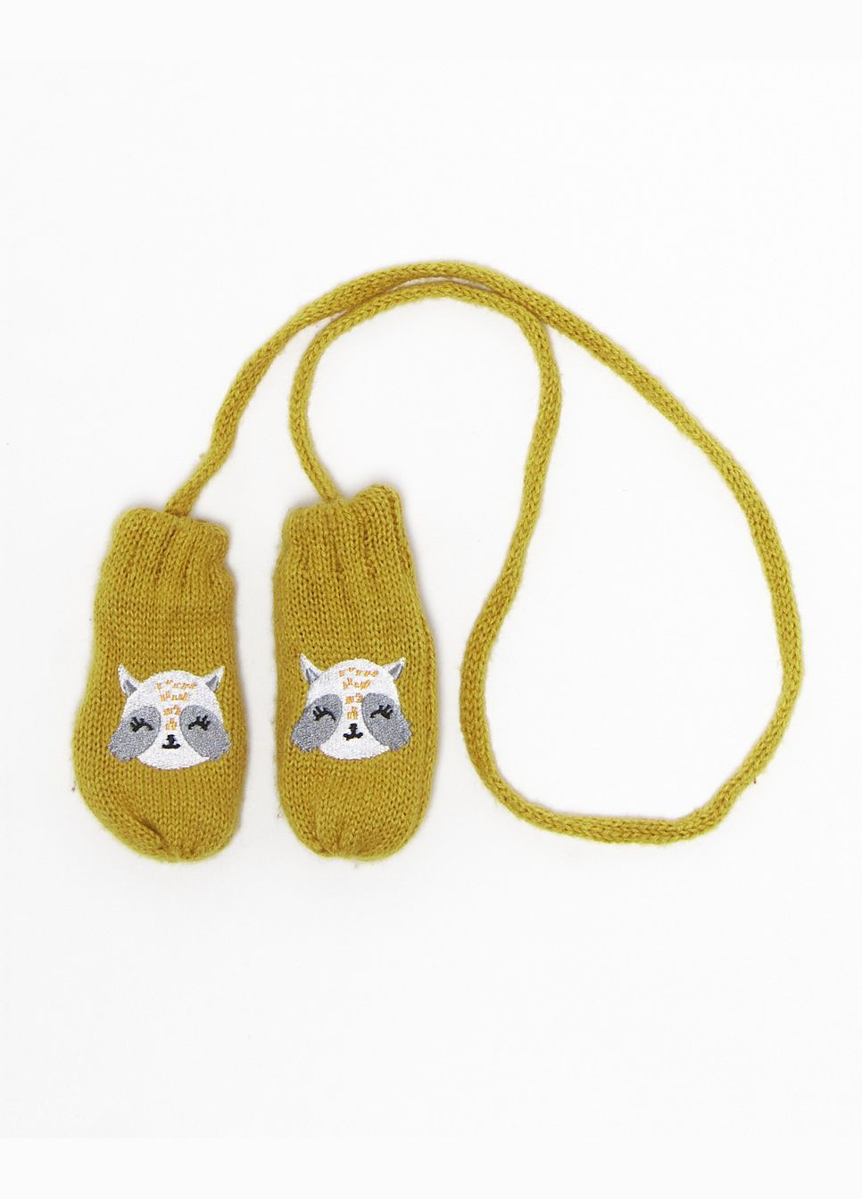 Рукавиці,блідо-жовтий з принтом,Cool Club Trendyol (316536964)