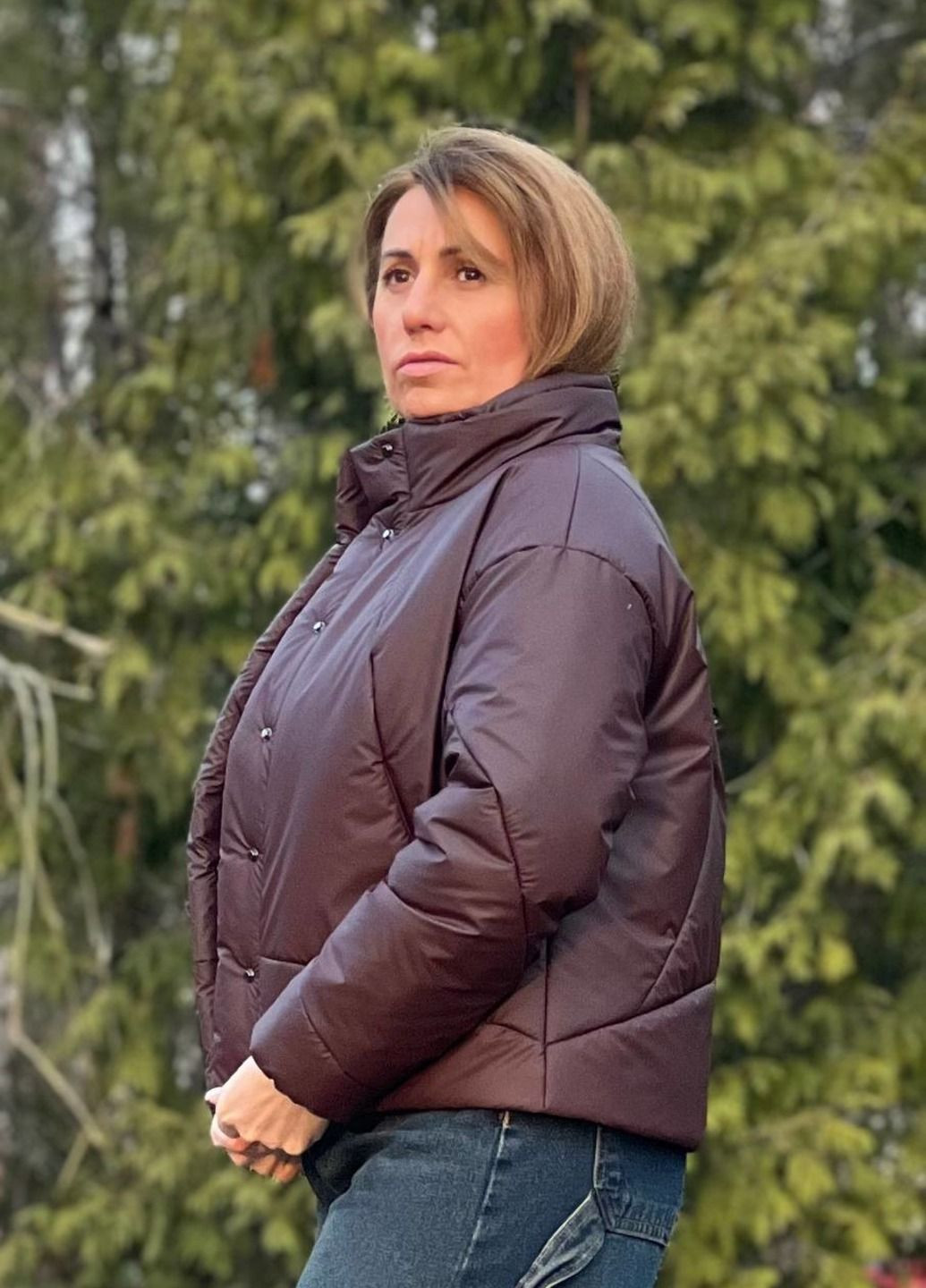 Бордова демісезонна куртка KTL&Kattaleya