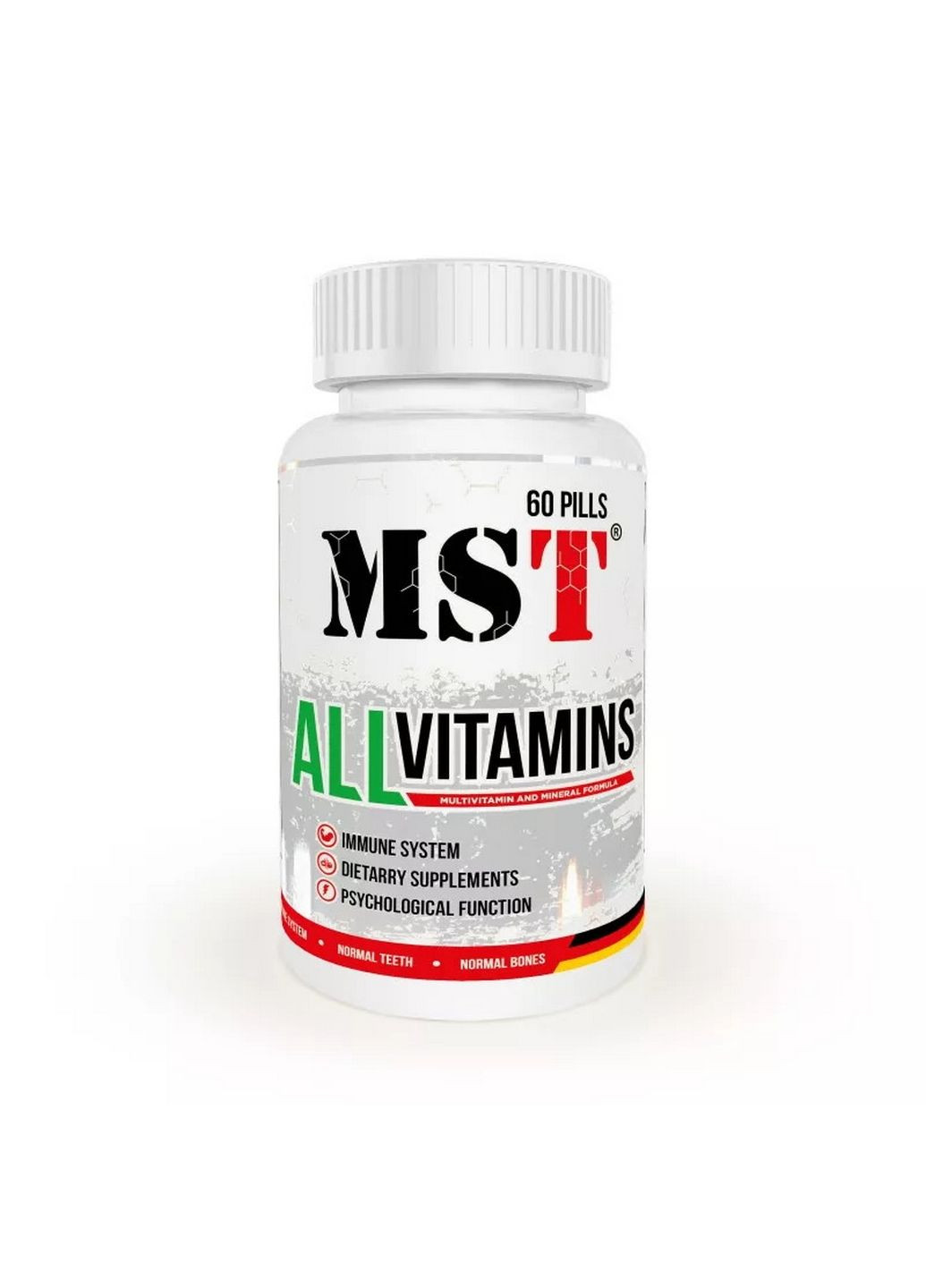 Вітаміни та мінерали AllVitamins, 60 таблеток MST (293417696)