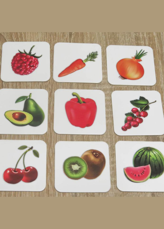 Детская настольная игра "Овощи и фрукты (Мемо)" 0659, 35 парных картинок Artos Games (367970571)