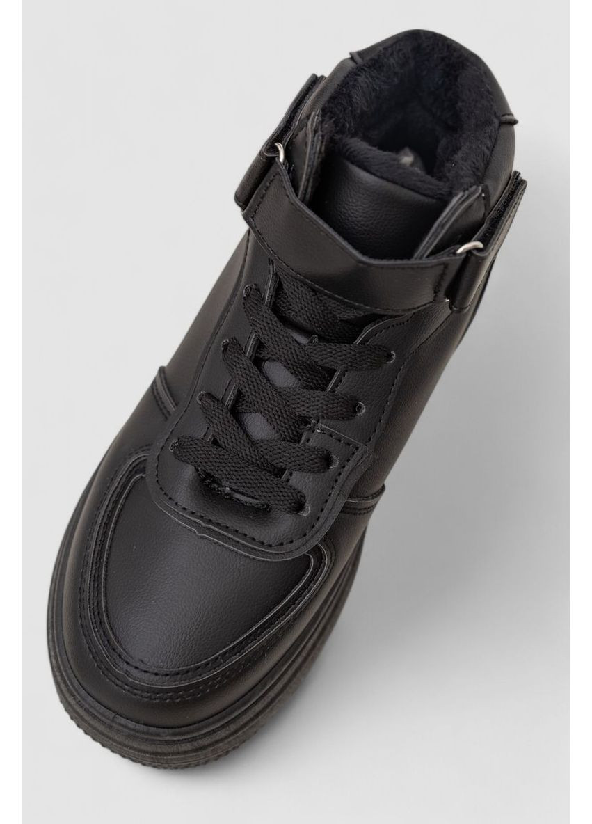 Кроссовки женские зимние на меху, 248RAM03 Ager чёрные зима (360861094)