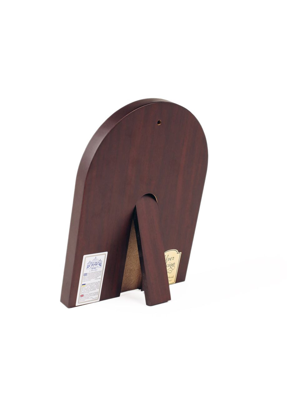 Срібна ікона Свята Сім'я із позолотою аркової форми 10,4х8,3см без рамки Silver Axion (298686042)