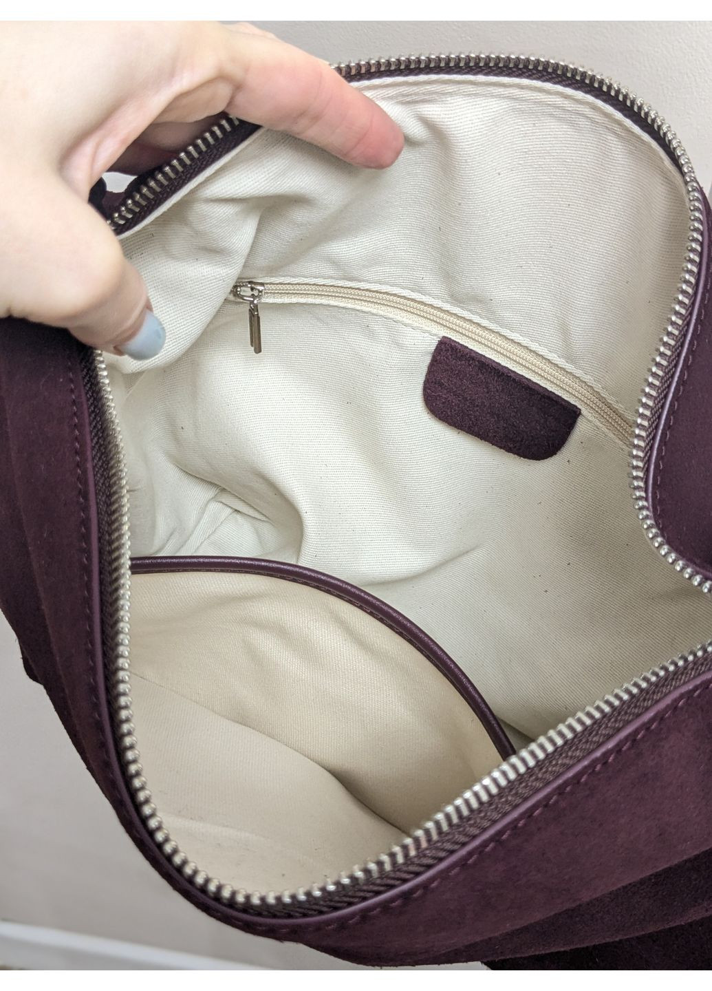 Сумка на плече із натуральної замші Vishnya (369446417)