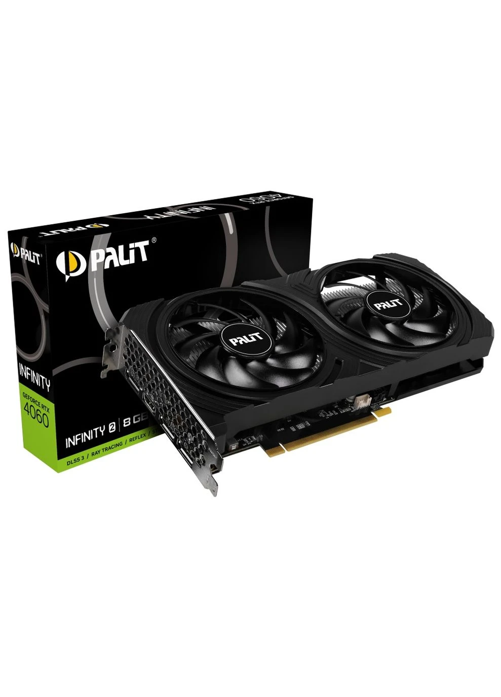 Відеокарта GeForce RTX 4060,, Infinity 2, 8Gb GDDR6, 128-bit, (NE64060019P1-1070L) Palit (322616290)