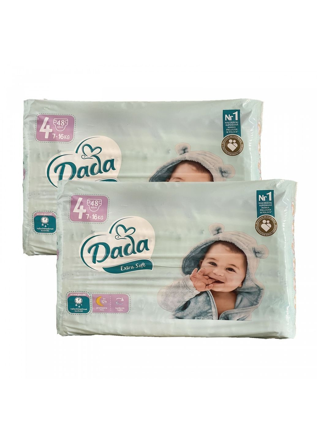 Детские одноразовые подгузники Extra Soft 4 maxi 7-16 кг 96 шт Dada (369458363)
