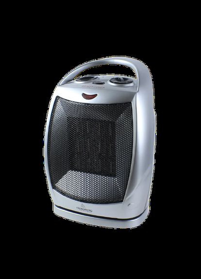 Якісний побутовий тепловентилятор обігрівач CB-7749 дуйчик з функцією обертання 1500 Вт Grey Crownberg (303401759)