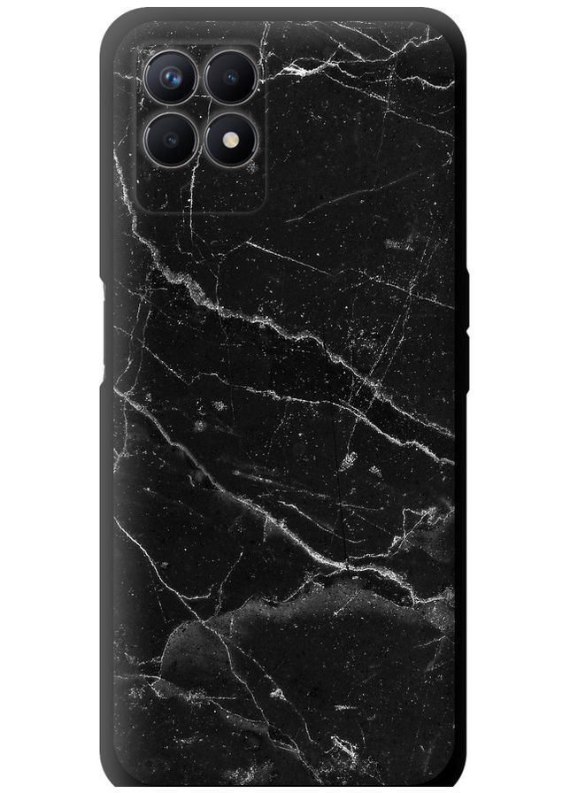 TPU чехол 'Черный мрамор v2' для Endorphone Realme 8i (316647119)
