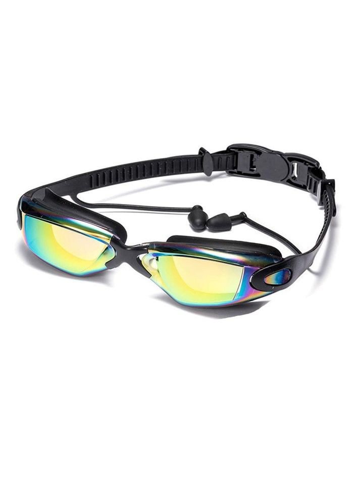 Окуляри для плавання з берушами Anti Fog UV Green Pro No Brand (326066028)