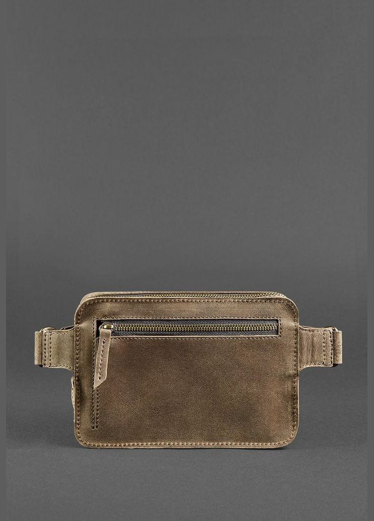 Сумка чоловіча шкіряна через плече бананка на пояс Dropbag Mini Темно-коричневий Crazy horse BlankNote (302008860)