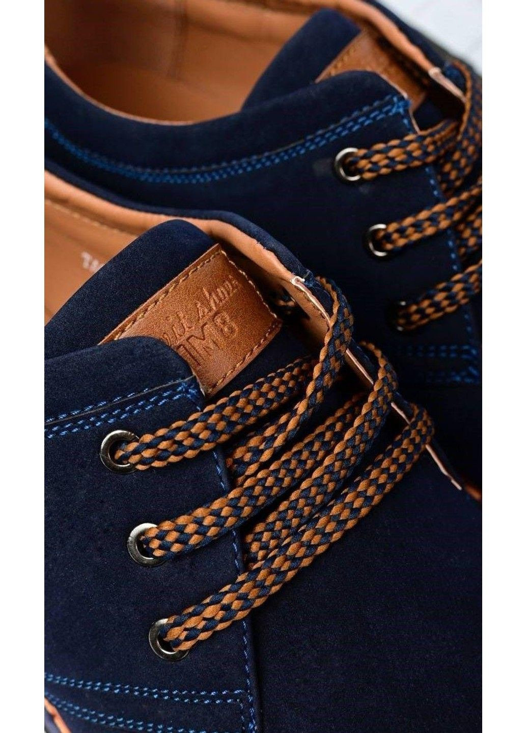 Туфлі чоловічі шнурки сині UFOPP (305847716)