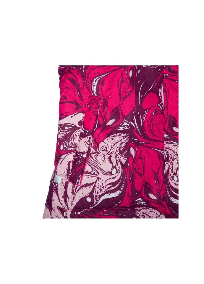 Фуксиновая зимняя куртка alondra 18420030 фуксия с принтом 104 (4741632029309) Huppa