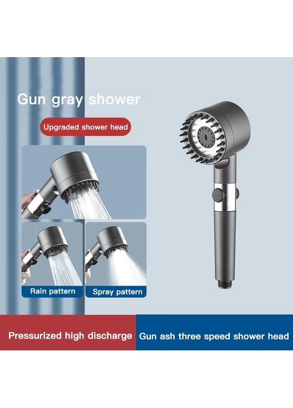 Массажная воронка для душа 3 режима с вращением 360° Shower Nozzle SN-9879 Black No Brand (350349260)