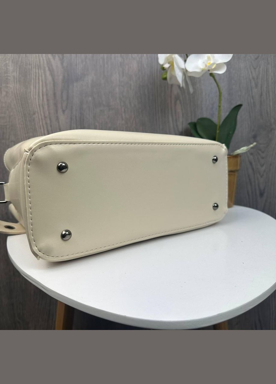 Качественная женская сумка на плечо стиль Зара молочная No Brand (334730567)