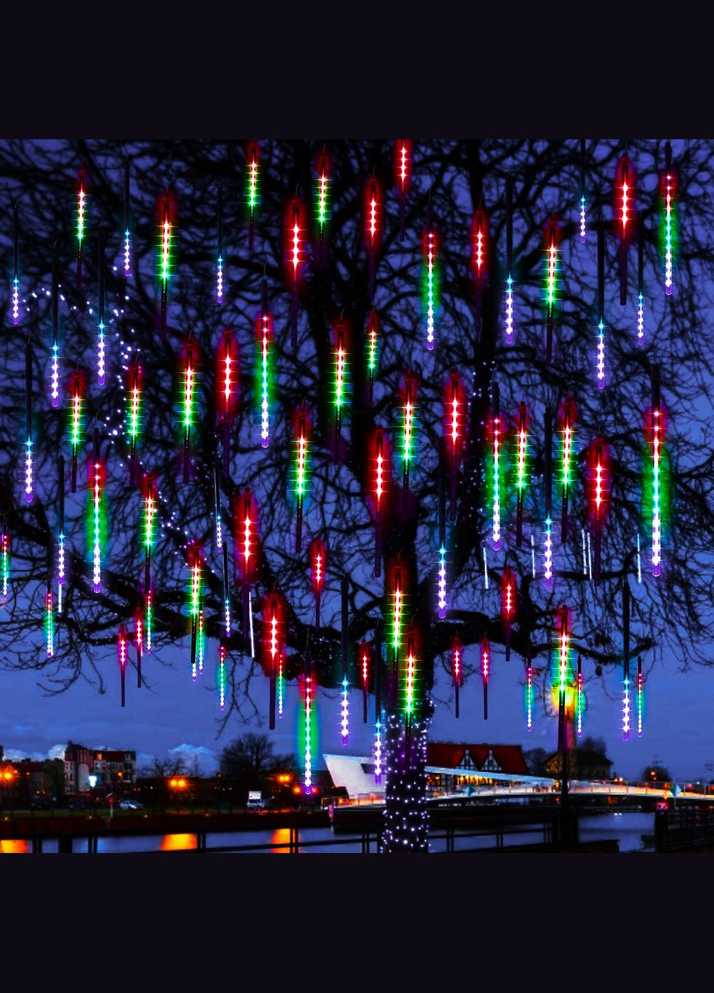 Гирлянда метеоритный дождь 3 м 144 LED CL1216 Mix Springos (335056786)