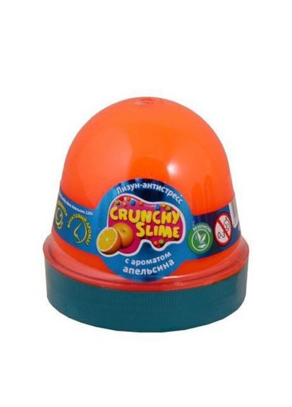 Лизун-антистрес "Crunchy Slime: Апельсин" 120 г Окто (361417269)