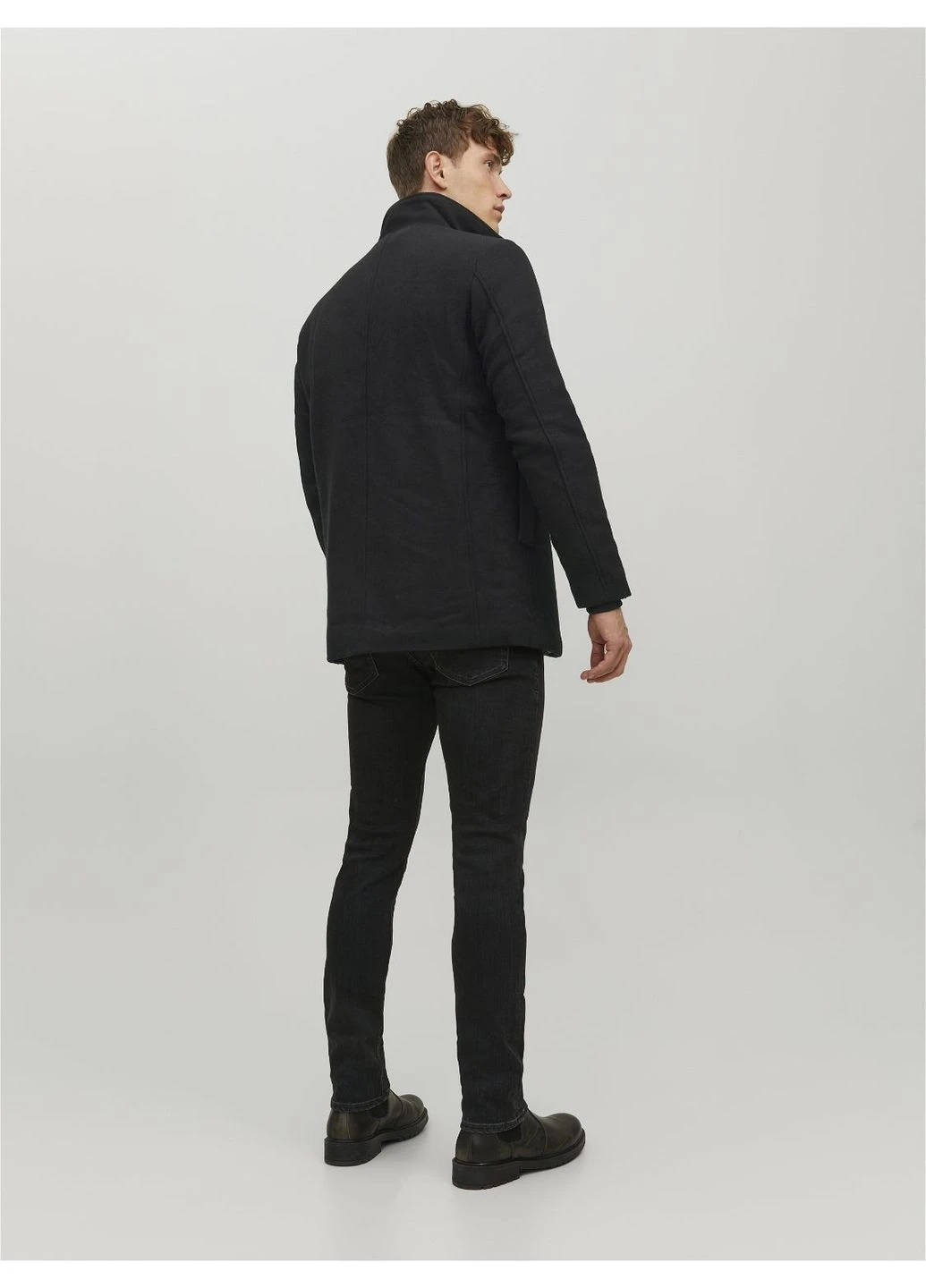 Чорне Пальто демісезон,чорний,JACK&JONES Jack & Jones