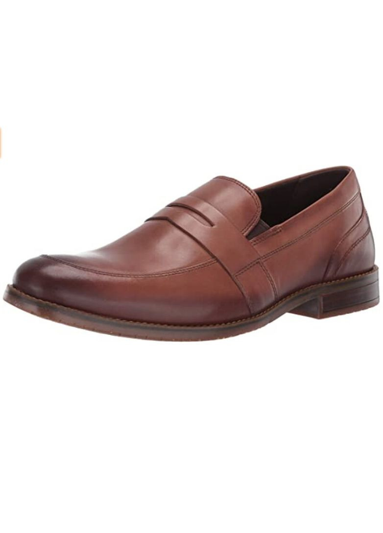 Коричневые туфли мужские, размер 47,5 Rockport без шнурков