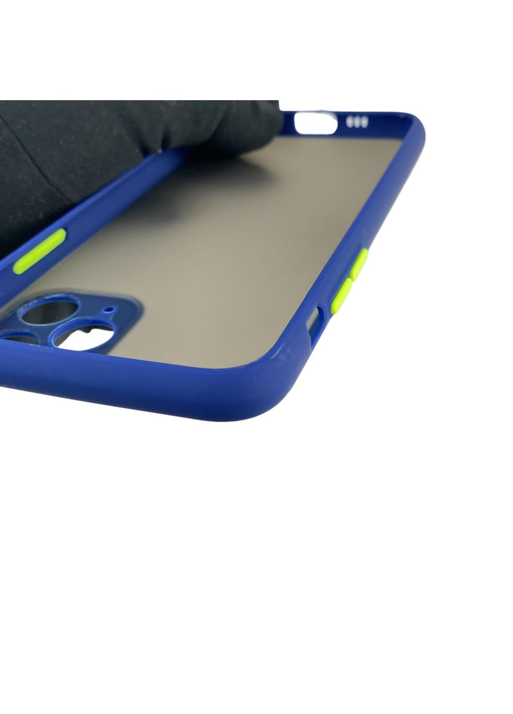 Чохол для телефона iPhone 11 Pro з високими бортами із захистом камери на айфон 11 про темно-синій Apple (366231632)