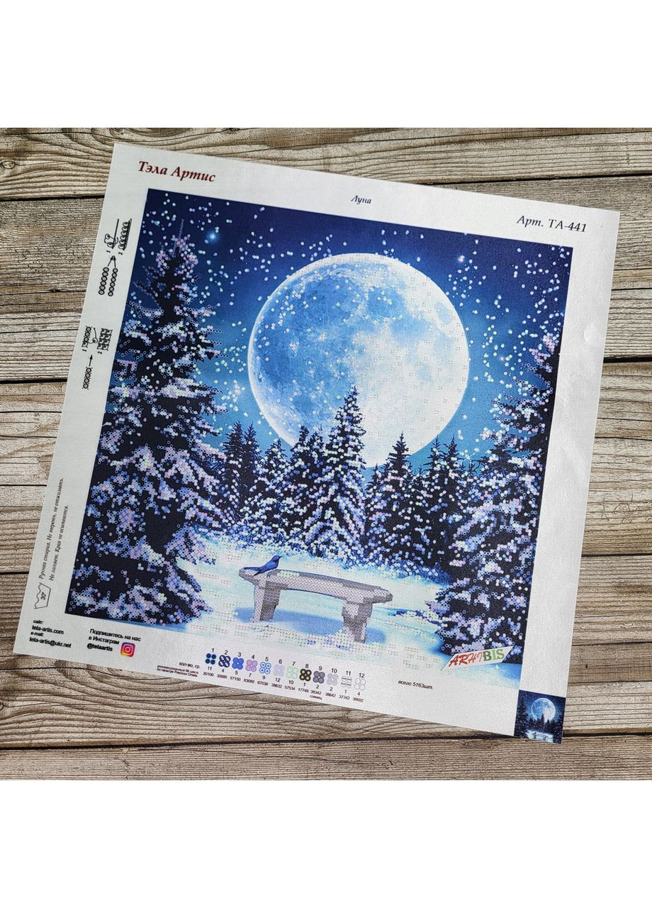 НАБОР ARHIBIS ТА-441 Луна, набор для вышивания бисером картины Tela Artis (369666172)