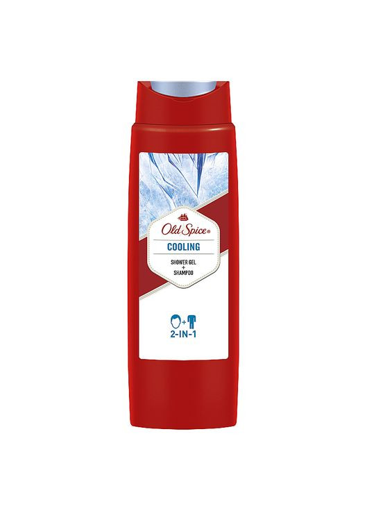 Шампунь-гель для душа 3в1 "Ледяной" Hair&Body&Face Cooling 400ml (223765-63660) Old Spice (368639211)