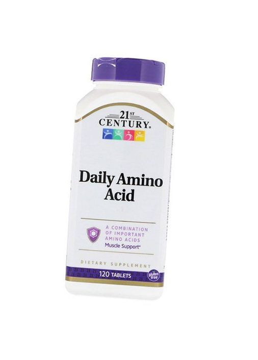 Амінокислоти для щоденного прийому, Daily Amino Acids, 120таб 27440001, (27440001) 21st Century (293255125)