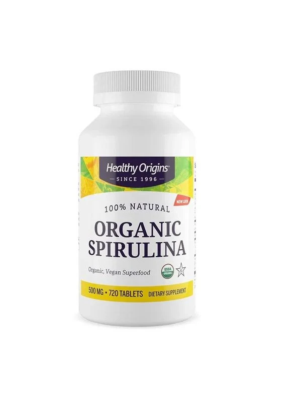 Спирулина Spirulina, 500 мг, 720 таблеток Healthy Origins (361116929)