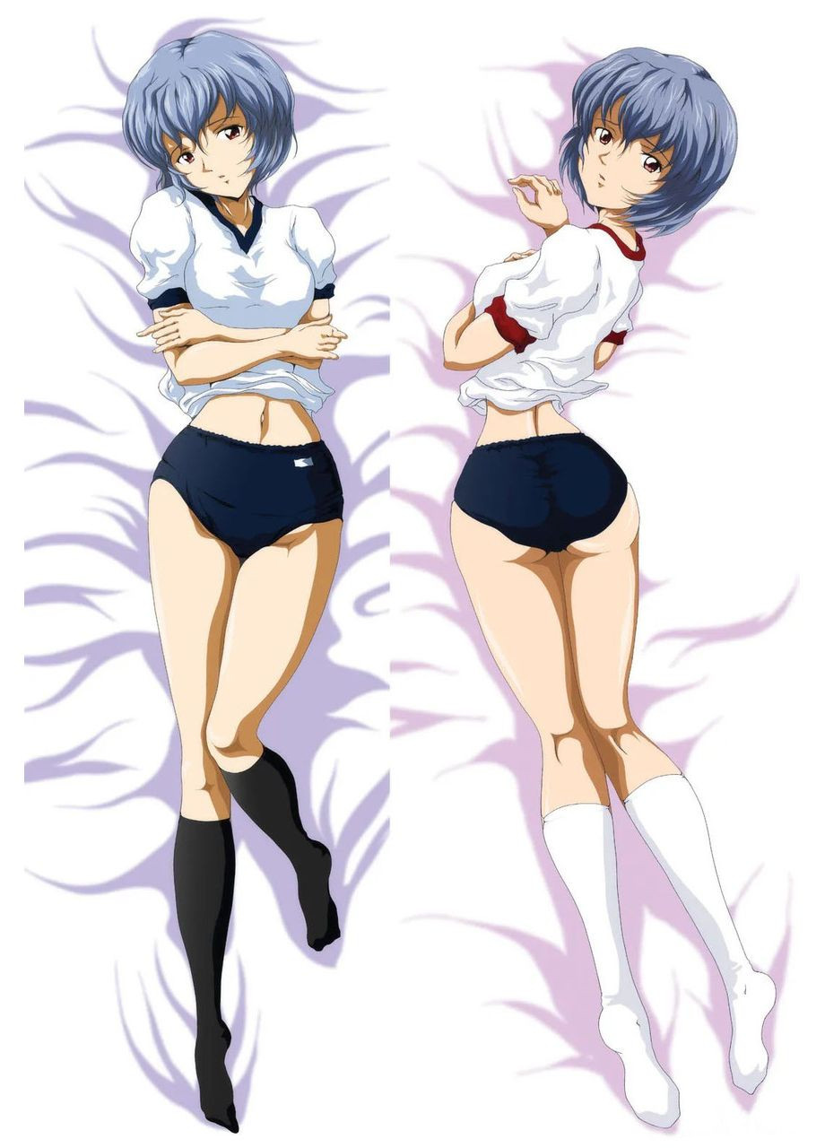 Подушка дакімакура двостороння Rei Evangelion 100см No Brand (327842794)