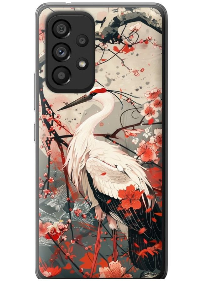 Силиконовый чехол 'Аист в цвету сакуры' для Endorphone Samsung Galaxy A53 A536E (291420686)