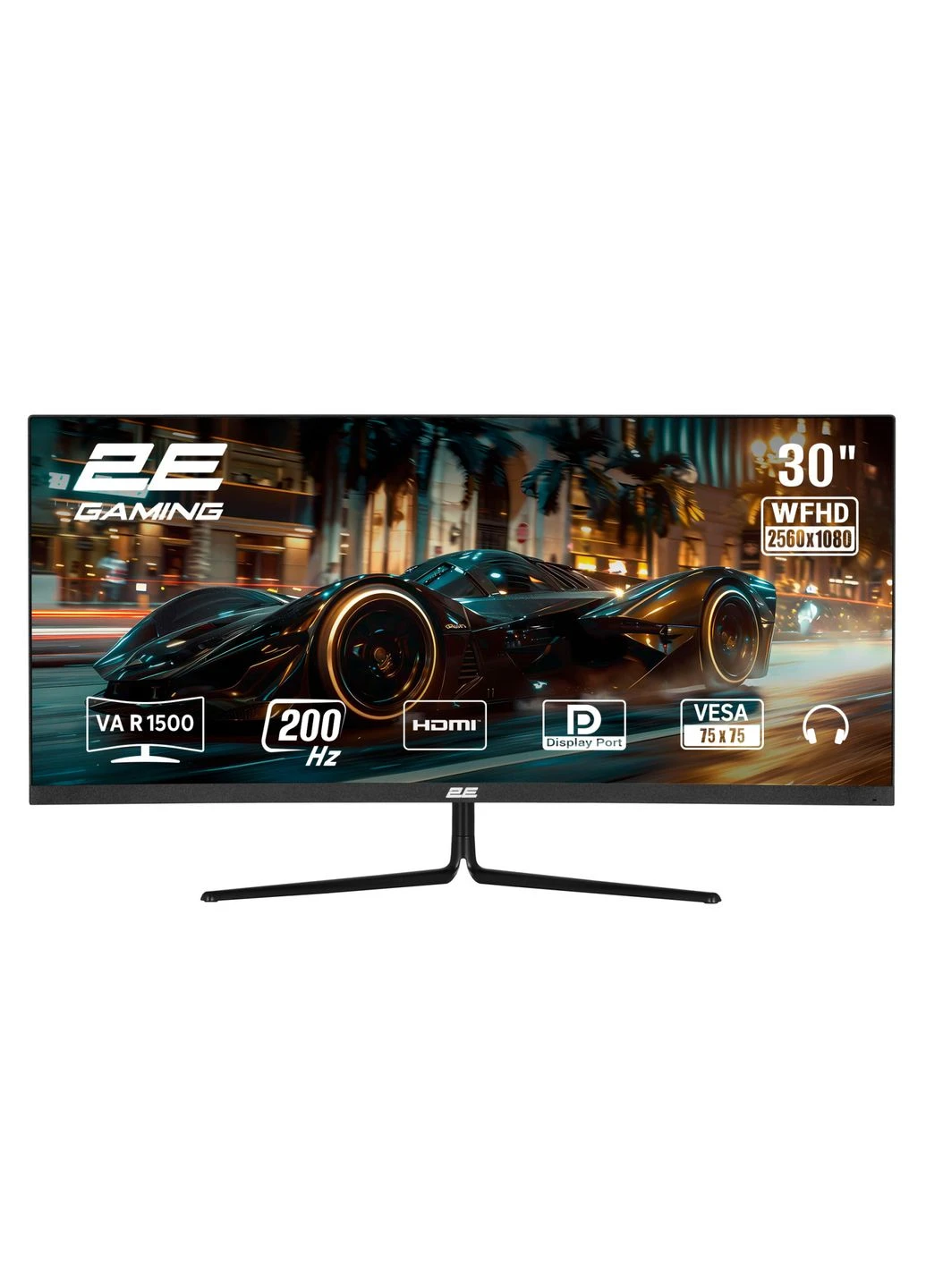 Монітор GAMING 30" G3024B 2xHDMI, DP, Audio, VA, 2560x1080, 21:9, 200Hz, 1ms, CURVED, FreeSync 2E (388692370)