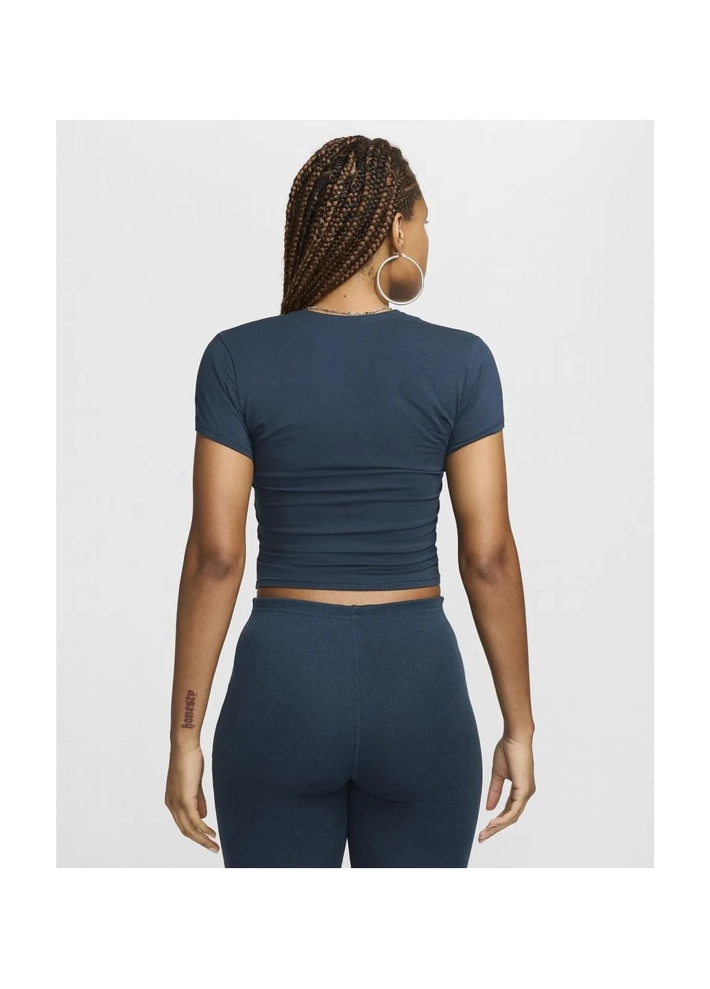Футболка жіноча Sportswear Chill Knit Short-Sleeve Square-Neck Top Blue Nike - (381732757)