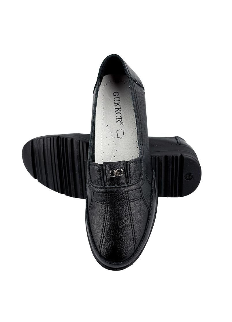 Мокасини жіночі шкіряні чорні 2041-1 Kadisailun (339768894)