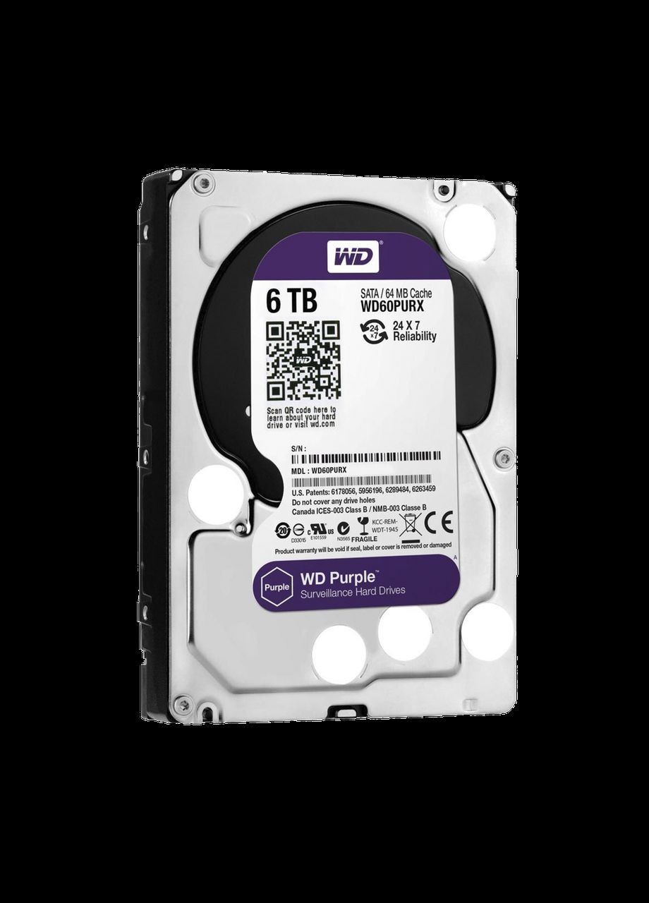 Жесткий диск Purple 6TB (WD60PURX) Western Digital (282676500)