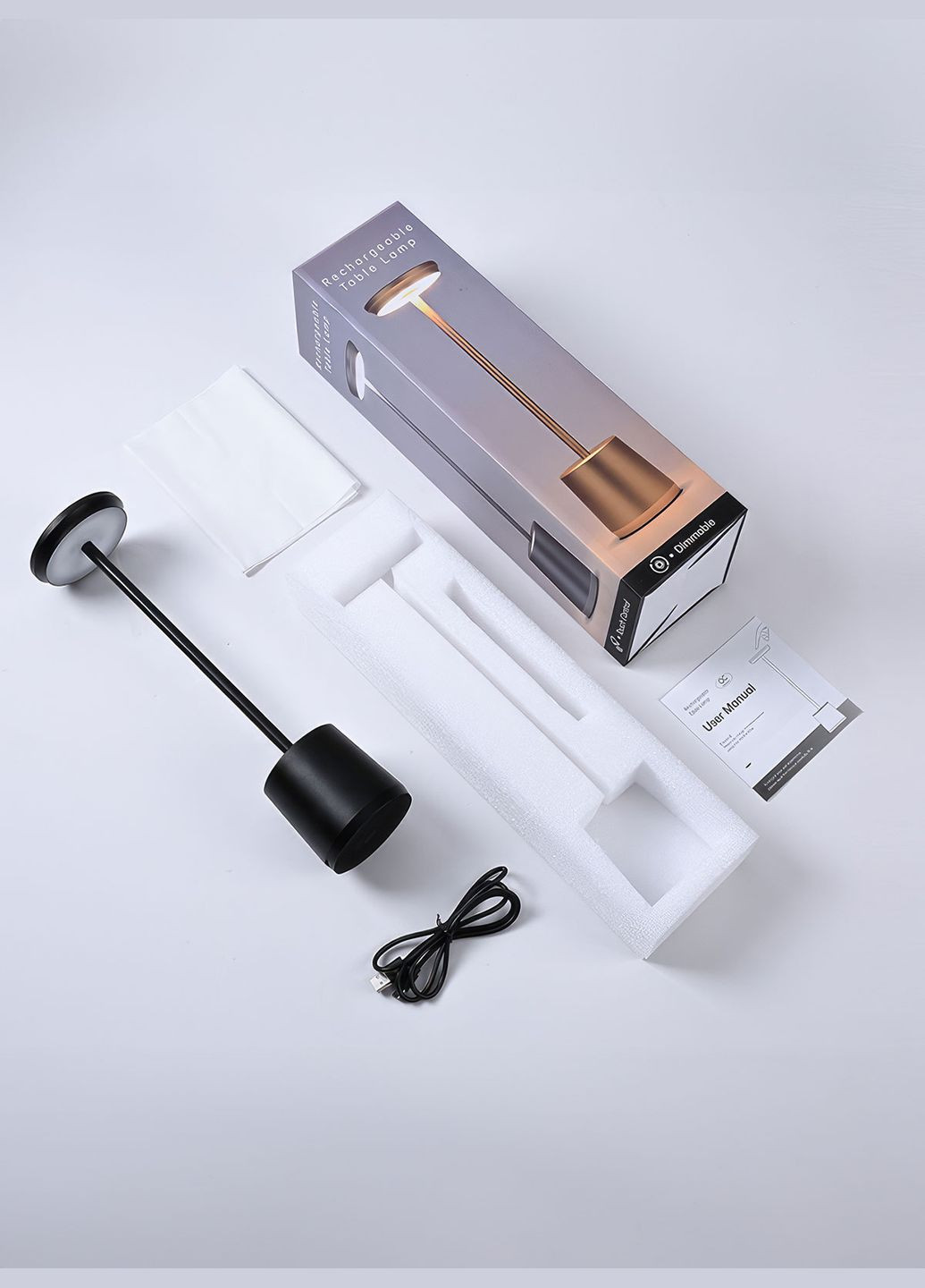 Сенсорна лампа нічник з USB заряджанням на акумуляторі в спальню OnePro (282745245)