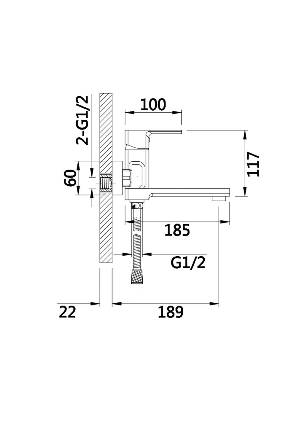 Смеситель для ванны Dozorca с поворотным изливом (с душевым гарнитуром) (k35) LDDOZ0051CRM45404 Chrome LIDZ 0051 (323485756)