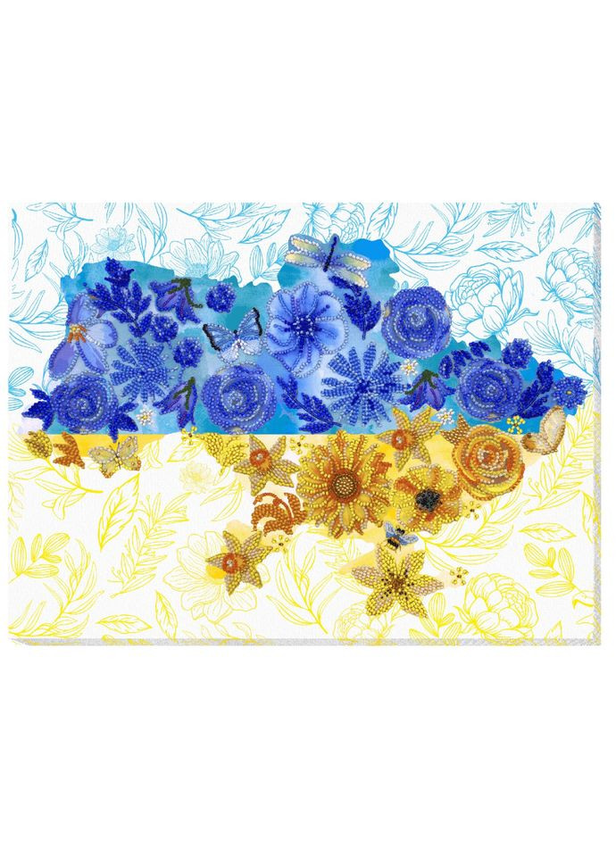 Набор для вышивки бисером "Цветущая земля" AB-870 41х27 см Abris Art (305231854)