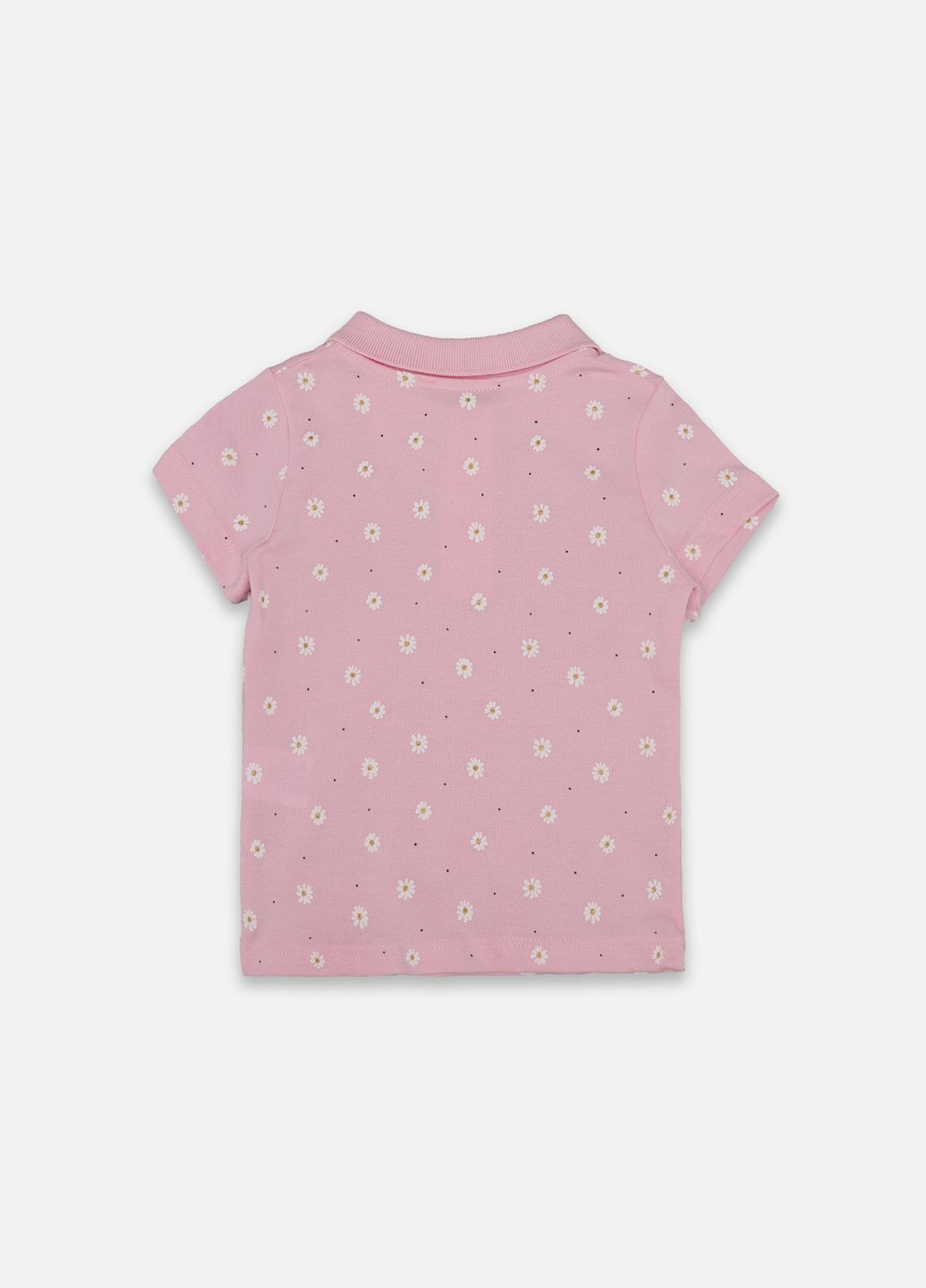Розовая детская футболка-футболка-поло с коротким рукавом для девочки цвет розовый цб-00247470 для девочки Pengim