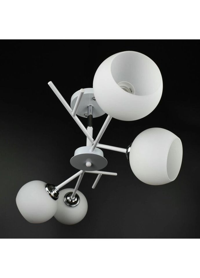 Люстра стельова на 4 лампочки 27077 Білий 34х35х75 см. Sunnysky (324395881)