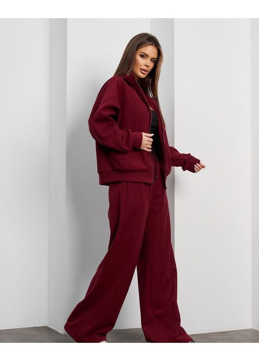 Костюм із утепленої еко-замші на велюрі ISSA PLUS (366081963)