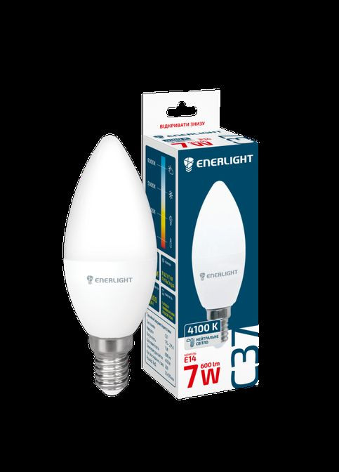Лампа світлодіодна С37 7Вт 4100K E14 Enerlight (333034465)