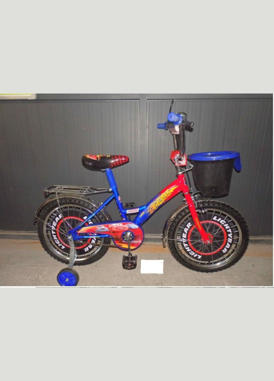 Велосипед Тачки+ Корзинка от : мечта маленького гонщика Синий, 16 Crosser (267810098)